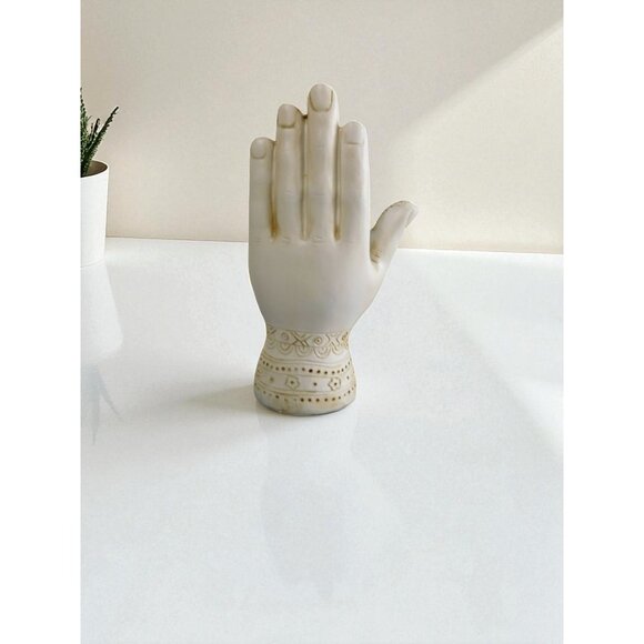 Mystical Witchy Palmistry Hand Statue Palm Reading Boho Psychic Decor 5" - Picture 9 of 9